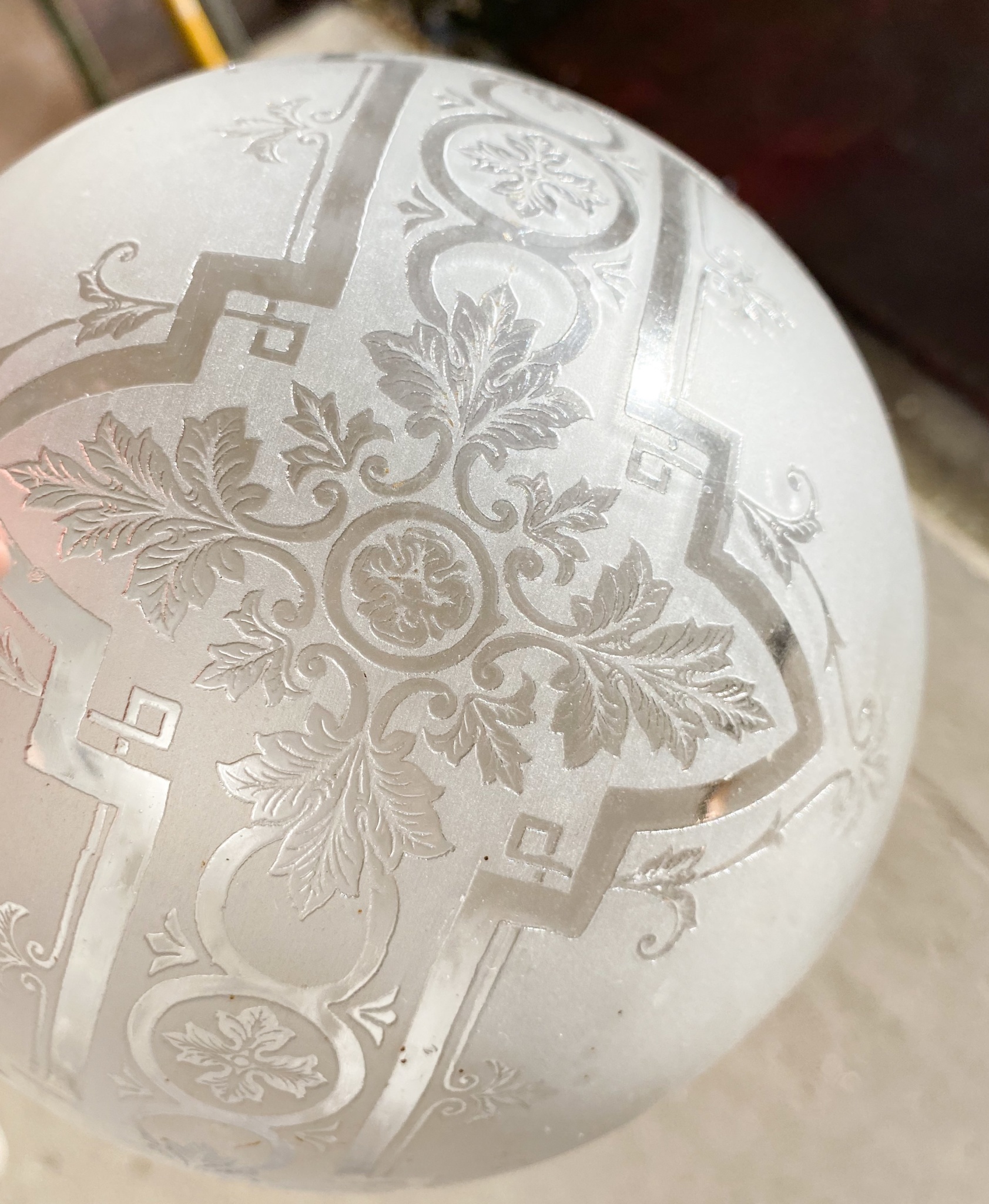 Verre pour lampe à pétrole - Antiquités