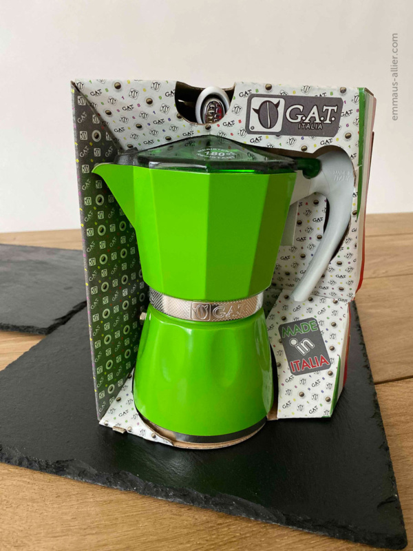 Cafetière Italienne 6 tasses verte - Gat