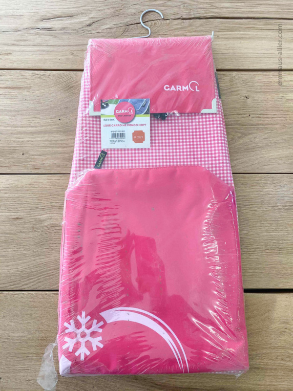 Sac pour poussette de marché 55l - Garmol rose -poche isotherme