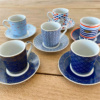 Coffee Mania "Bord de Mer" Tasse café Expresso Porcelaine Bleu X6 – Image 3