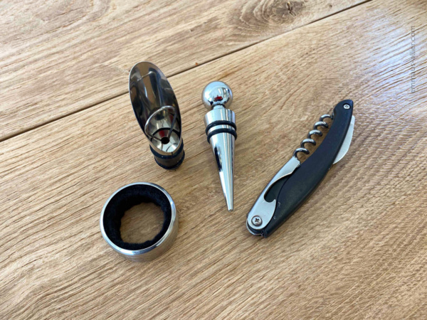 Set sommelier 4 accessoires Wine et Cie