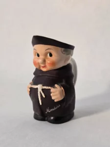 Pichet Goebel Friar Tuck S141/1 en céramique, moine en robe brune – W. Germany