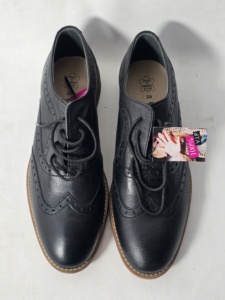 Chaussures à lacets en cuir pour femme