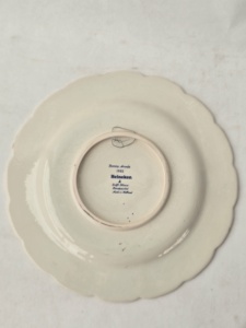 Marquage Borne Arnhem Heineken Delft Holland 1982 sur assiette décorative.