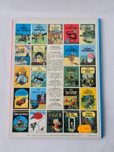Dos bleu Tintin Le Lotus Bleu 1984 Casterman liste albums au Congo Amérique 7 Crânes
