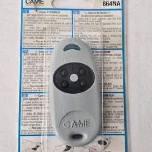 Télécommande grise CAME TOP 864NA 4 boutons emballage neuf portail garage