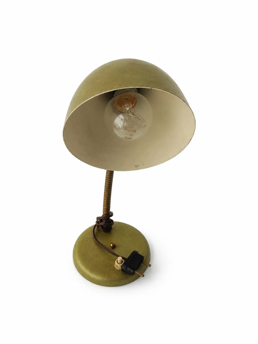 Lampe murale vintage en métal avec bras flexible et abat‑jour orientable